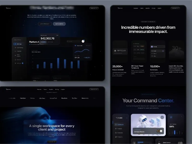 AI CRM SaaS Landing Page