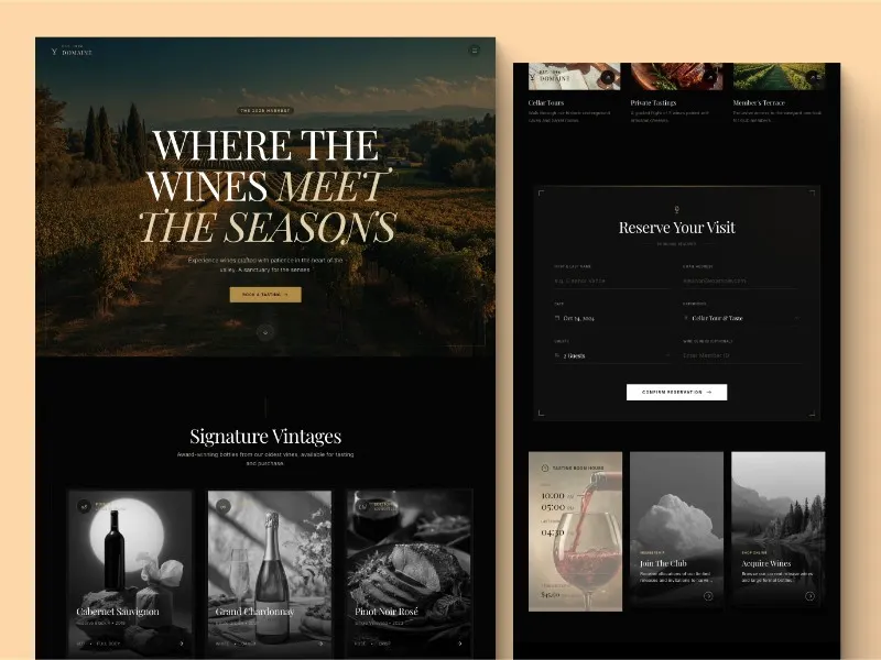 Winery Landing Page