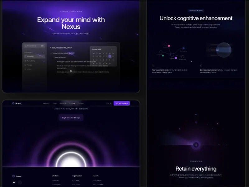 AI-Powered SaaS Note-Taking Landing Page