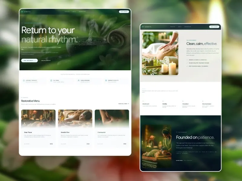 Wellness Studio Landing Page