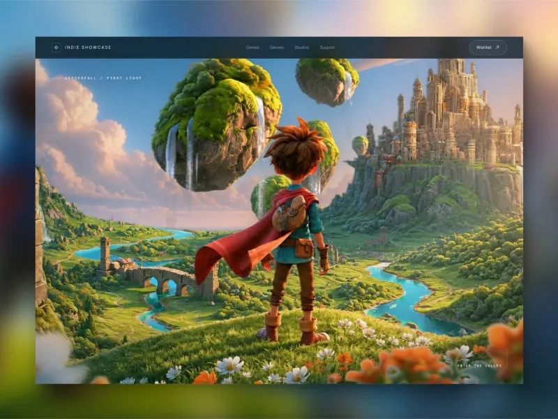 Indie Showcase Landing Page
