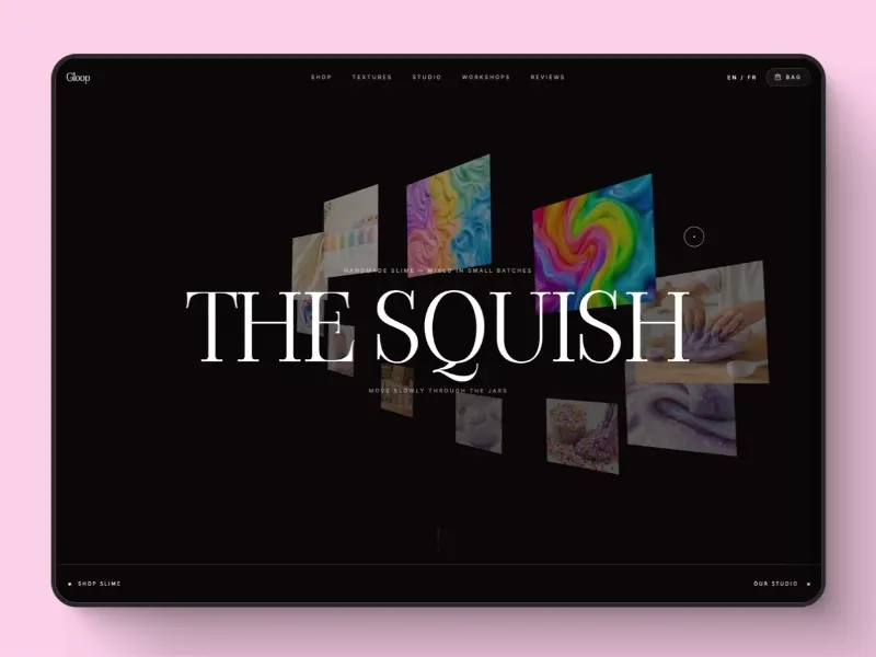 Gloop Slime Studio Landing Page