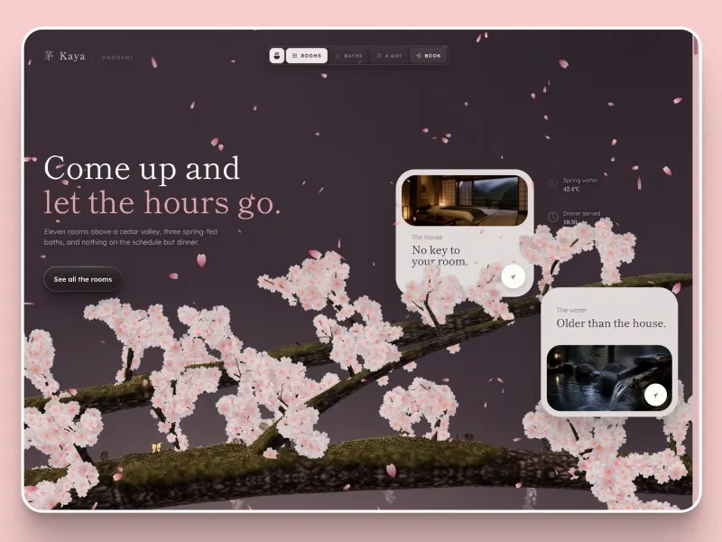Kaya - Scroll-Driven Hotel and Retreat