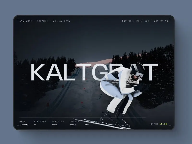 Kaltgrat Abfahrt Downhill Event